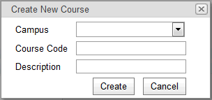 Create New Course window (synweb, cut down)
