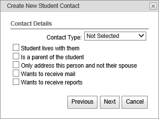 Create New Student Contact - Contact Details (synweb)