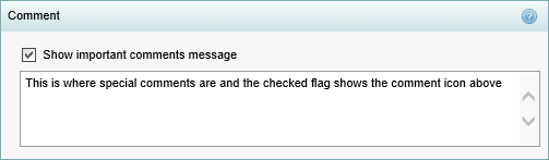 Current Student Maintenance - Comment bar (synweb)