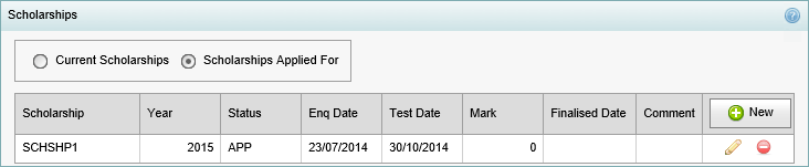 Current Student Maintenance - Scholarships bar (synweb)