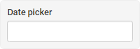 Date picker element