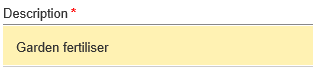 Description field (Purchase order requisitions)