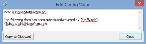 Edit Config Value window (NotifyOriginal)