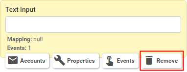Element (selected, remove highlighted)