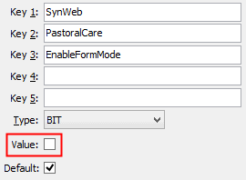 EnableFormMode configuration setting
