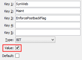 EnforcePostbackFlag configuration setting