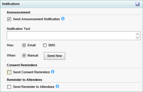 Excursion Maintenance - Notifications bar (synweb)