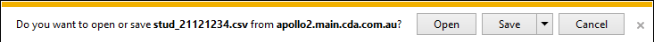 File Download window