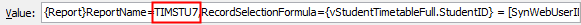 HotReportsResultsMaintClass (report code highlighted)