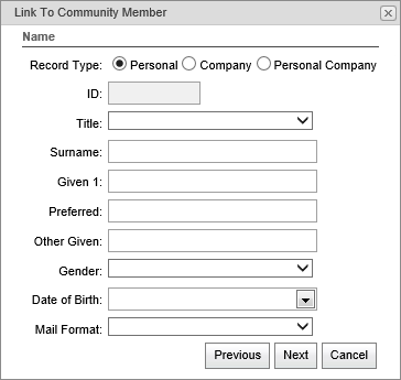 Link to community member (tag list, synweb)