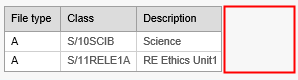 M-B Exported field removed (Staff Maintenance - Classes bar)