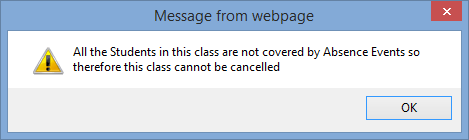 Message from webpage window