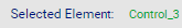 Online form editor (Selected element field)