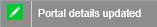 Portal Medical Details Updated task message (synweb)