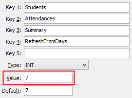 RefreshFromDays configuration setting