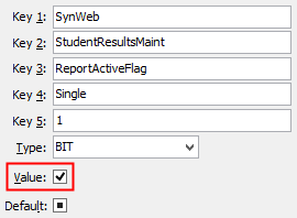 ReportEnabledFlag configuration setting
