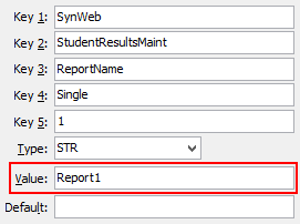 ReportName configuration setting