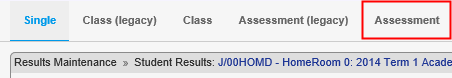 Results Maintenance (Assessment highlighted, synweb)