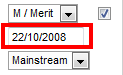 Results Maintenance - Class window (single result cut down, date highlighted, synweb)