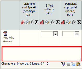 Results Maintenance - Class window (single result cut down, overall comment highlighted, synweb)