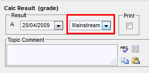 Results Maintenance - Single window (cut down, result category highlighted, synweb)