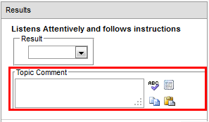Results Maintenance - Single window (cut down, topic comment highlighted, synweb)