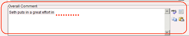 Results Maintenance - Single window (Overall Comment field, synweb)