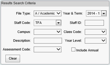 Results maintenance search (synweb, cut down)