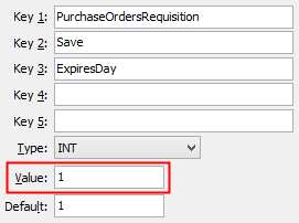 SaveExpiresDay configuration setting