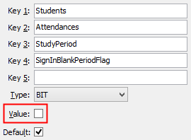SignInBlankPeriodFlag configuration setting