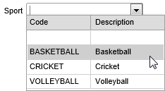 Sport field (Basketball selected)