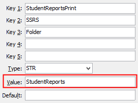SSRS Folder configuration setting