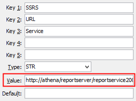 SSRS URL Service configuration setting