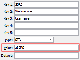 SSRS WebService Username configuration setting