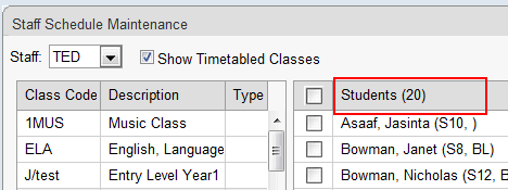 Staff Schedule Maintenance window (students highlight, cutdown, synweb)