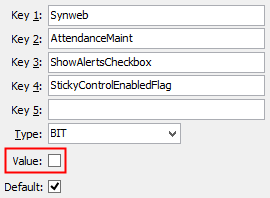 StickyControlEnabledFlag configuration setting