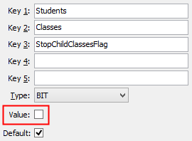 StopChildClassesFlag configuation setting