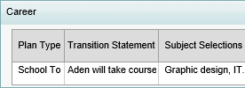 Student Maintenance - Career bar (what's new, cut-down, synweb)