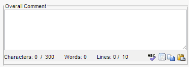 Student Results - Overall Comment box (with character, words, lines restrictions)