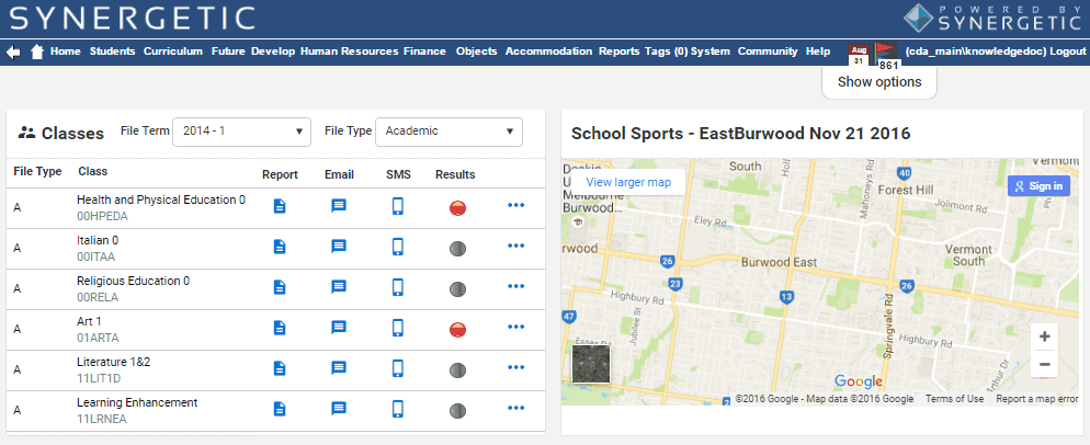 SynWeb Dashboard