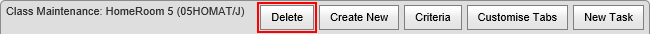 Synweb toolbar (Delete button highlighted)