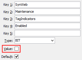 TagIndicators enabled configuration setting
