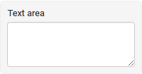 Text area element