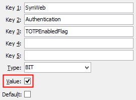 TOTPEnabledFlag configuration setting