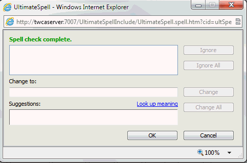 UltimateSpell window