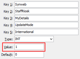 UpdateMode EmergencyContacts configuration setting
