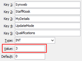 UpdateMode Qualifications configuration setting