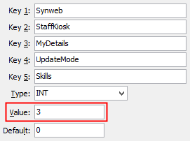 UpdateMode Skill configuration setting