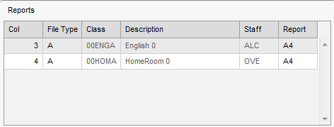View Student Results window (synweb, reports area cutdown)