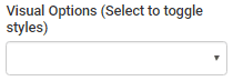 Visual options property